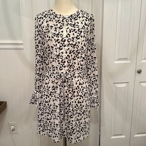 LOFT Colorful Leopard Print Dress